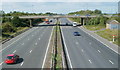 A370 eastbound crosses over the M5 at junction 21,  Weston-super-Mare