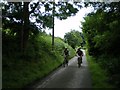 SO3990 : MTB riders near Handless Farm by Richard Law