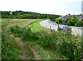 Footpath junction on Shepherds Mead