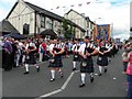 Drumlegagh Pipe band at the 12th