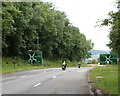 A40 approaches a major junction in the south of Abergavenny