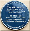 Blue plaque, The Old House, Usk