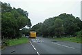 SH6149 : Araf (slow) bend ahead on the A498 leaving Beddgelert by Steve  Fareham