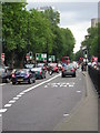 TQ2982 : Olympic Route Network: Games Lane, Euston Road NW1 by Christopher Hilton