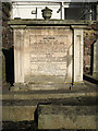 SX9373 : Tomb inscription, Capt. James Wallace and Thomas Luny by Robin Stott
