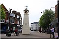 The clock tower in High Street