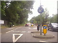 TQ2798 : Mini roundabout on the junction of Cockfosters Road and Beech Hill by David Howard
