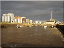 NY1053 : Outer harbour, Silloth docks by Graham Robson