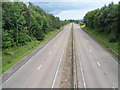 Looking east along the A40 from Bryngwyn near Raglan