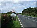 Entering Amble on the A1068