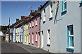 Pastel painted cottages, Victoria Street - Laugharne