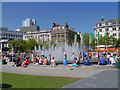 SJ8498 : Piccadilly Gardens, Manchester by David Dixon