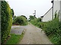 Passing between Nook Road gardens