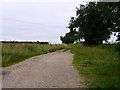 Track and footpath to Whinmoor Nook Farm