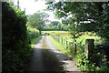 The footpath west from Astle Farms