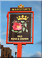 The Old Rose & Crown (2) - sign, Worcester Road, Stourport-on-Severn