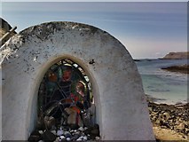 NG2604 : Roadside shrine, Isle of Canna by jeyrb