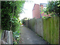 Urban footpath through the Parkhouse estate