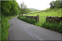 SD7686 : Dentdale road at Cow Dub by Roger Templeman