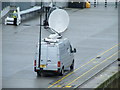 Stryder TV Transmitter Van at Ocean Cruise Terminal, Southampton