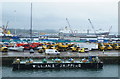 Williams Shipping Barge at Southampton Docks