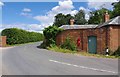 Country lane and postbox, Hillhampton near Structon