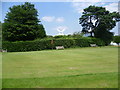 Golf course green and windmill, Wimbledon Common