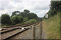 Railway pedestrian crossing by Brookside Farm