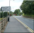 Sennybridge: A40 approaches a junction