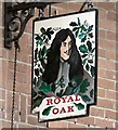 SJ8688 : Sign of the Royal Oak by Gerald England