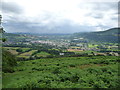 Path on the Rholben with views down to Abergavenny