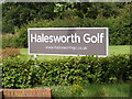 TM3975 : Halesworth Golf Sign by Geographer