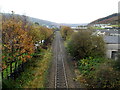 Rhondda Line railway viewed from Gelli