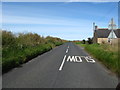 Coastal road heading for East Haven near Carnoustie