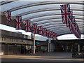 Flags at Gatwick Airport