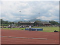 Grandstand and Pavilion at Brecon Athletics Club