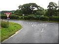 Junction at Earlheugh on the A68 south of Jedburgh