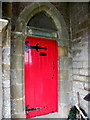 H6139 : Front door, Corragilta National School by Kenneth  Allen