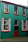 R3377 : Ennis - Green, White & Red Building near Temple Gate Courtyard by Joseph Mischyshyn