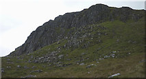 NN3770 : Crags on the north ridge of Beinn na Lap by Karl and Ali