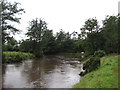 River Irt looking towards the Lutwidge Arms Hotel