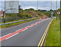 No pedestrians ahead on the B4251, Pontllanfraith