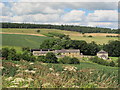 Farmland and woodland around Park Shield