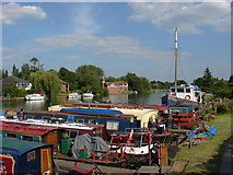 TQ0172 : Barges galore by Alan Hunt