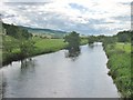 NU0501 : Looking West along the River Coquet, Rothbury, Northumberland by Derek Voller
