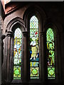 NY8773 : St. Mungo's Church, Simonburn - stained glass window (4) by Mike Quinn