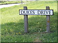 TM3876 : Dukes Drive sign by Geographer