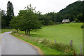 Road to the Aigas Golf Course Clubhouse