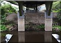 Under the M1 Tinsley Viaduct - supporting pillars