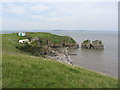 ST2265 : East Beach and Castle Rock, Flat Holm by Gareth James